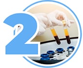 Zentrifugiertes Blut bei einer PRP Behandlung