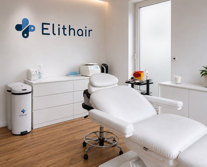 Der Behandlungsraum des Elithair PRP Standort in Hamburg